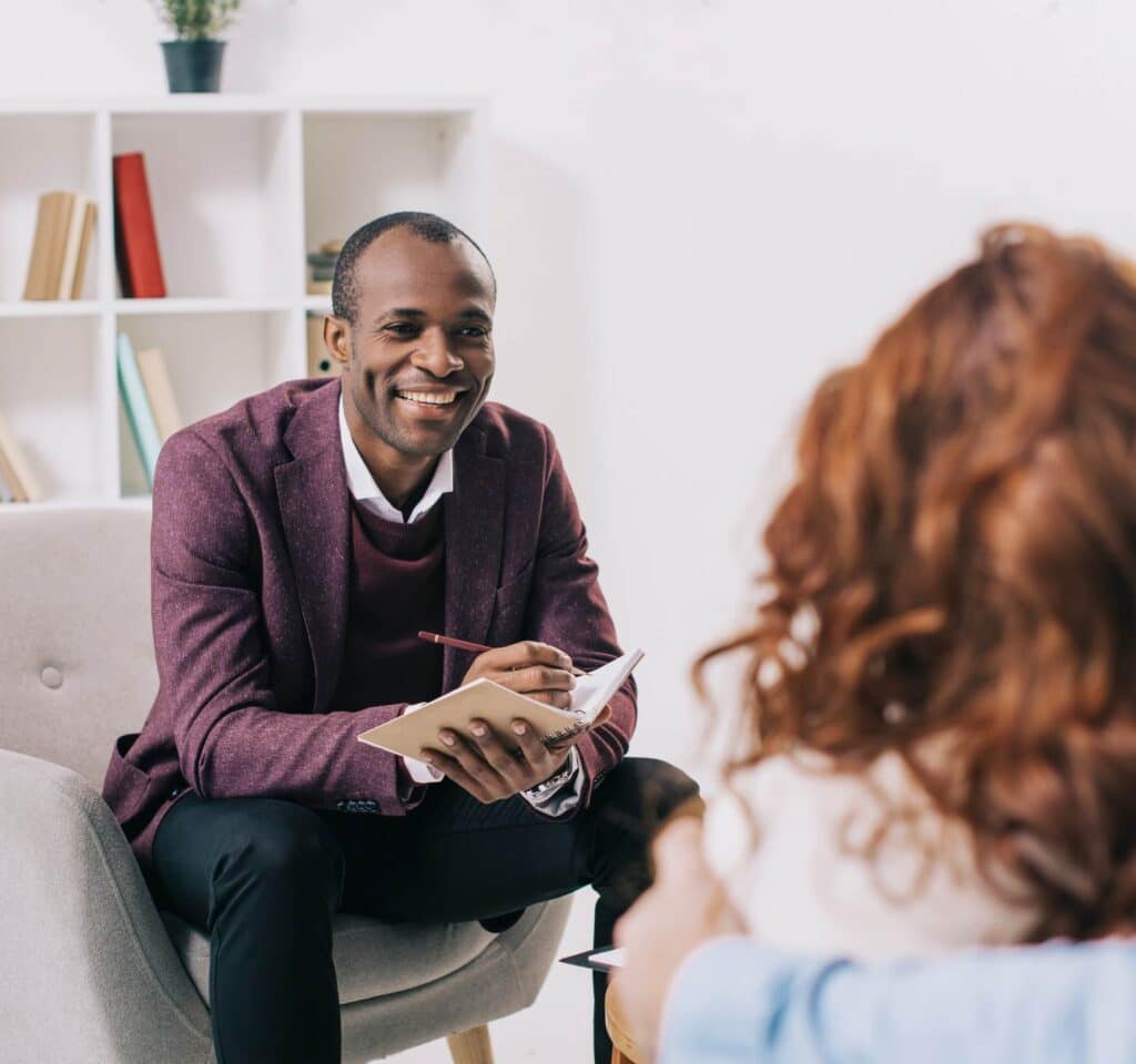 Therapist supporting dual diagnosis care as part of Nashville addiction treatment.
