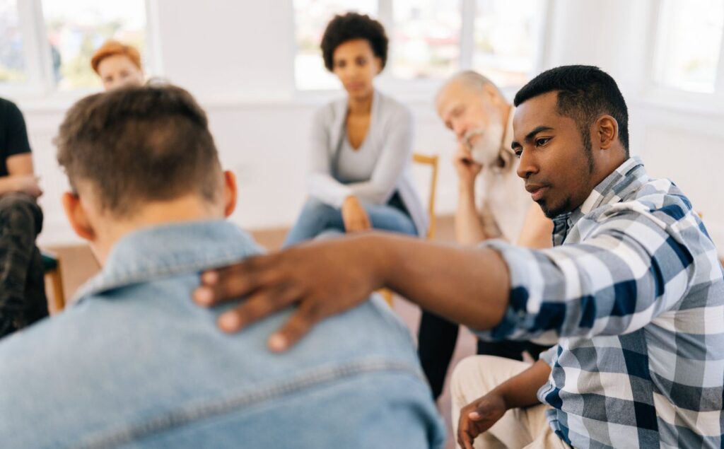 Clients participating in group therapy during heroin detox in Nashville, TN.