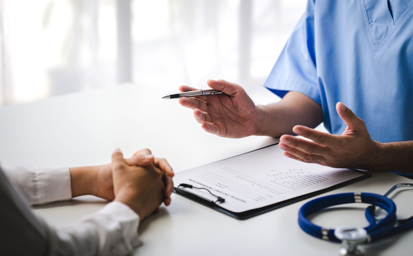 Clinician explaining whether stimulant withdrawal is dangerous to a client.